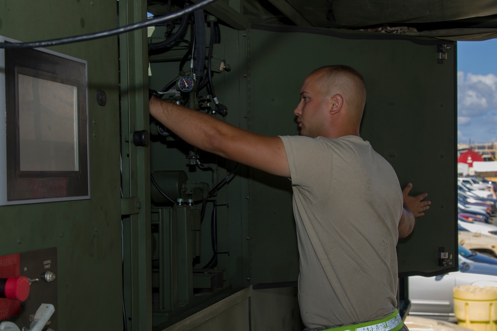 Soldier Maintains LADS