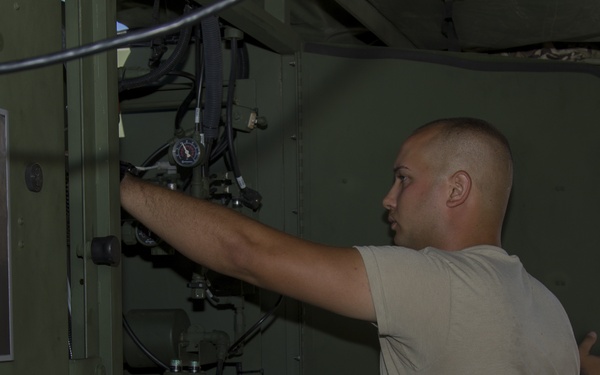 Soldier Maintains LADS