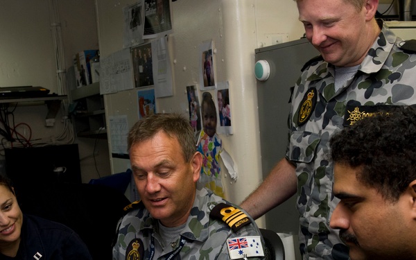 CSG11 Information Warfare Hosts Royal Australian Navy