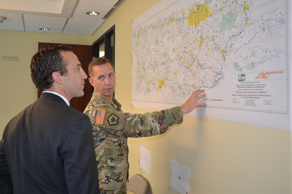 President’s assistant Reed Cordish tours P. R. Recovery Field Office, mission sites