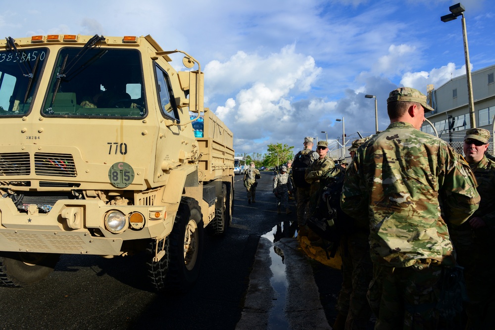 933rd Military Police Company with Illinois National Guard arrive in Puerto Rico