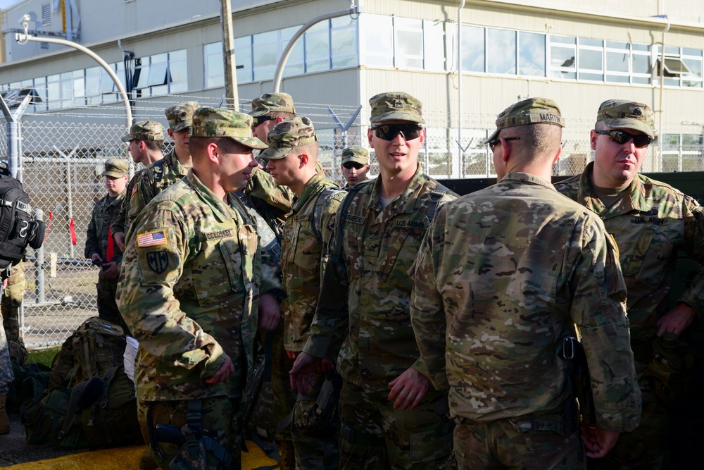 933rd Military Police Company with Illinois National Guard arrive in Puerto Rico