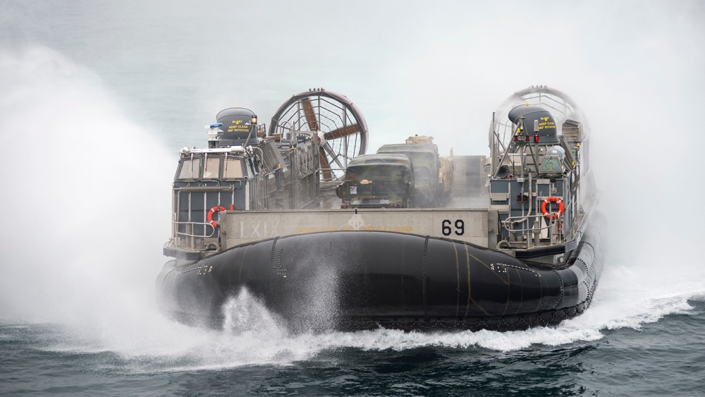 USS Iwo Jima (LHD 7) Conducts Operations at Anchor During Combined COMPTUEX