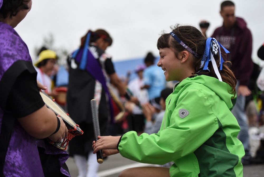 Kadena Special Olympics -- breaking down barrie