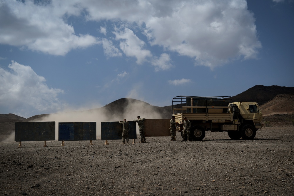 EARF team weapons squads practice bounding movements