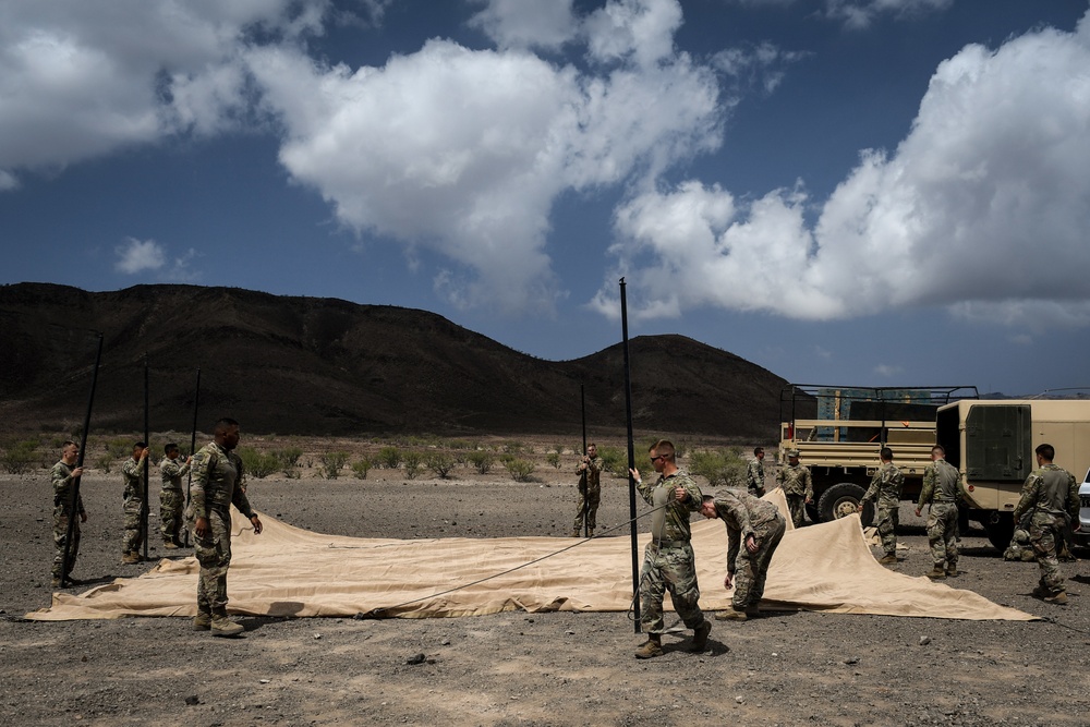 EARF team weapons squads practice bounding movements