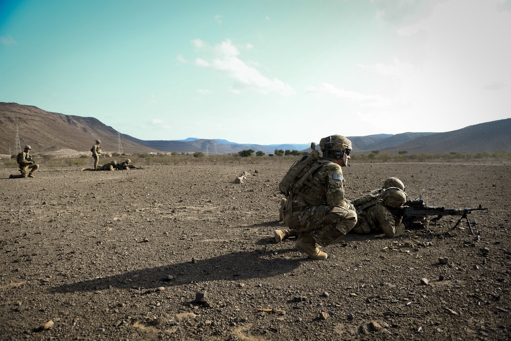 EARF team weapons squads practice bounding movements