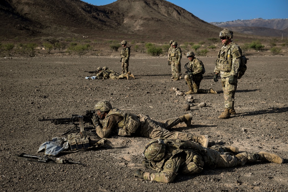 EARF team weapons squads practice bounding movements