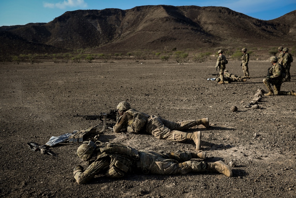 EARF team weapons squads practice bounding movements