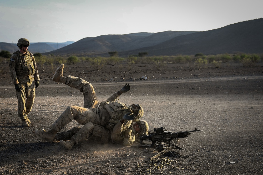 EARF team weapons squads practice bounding movements