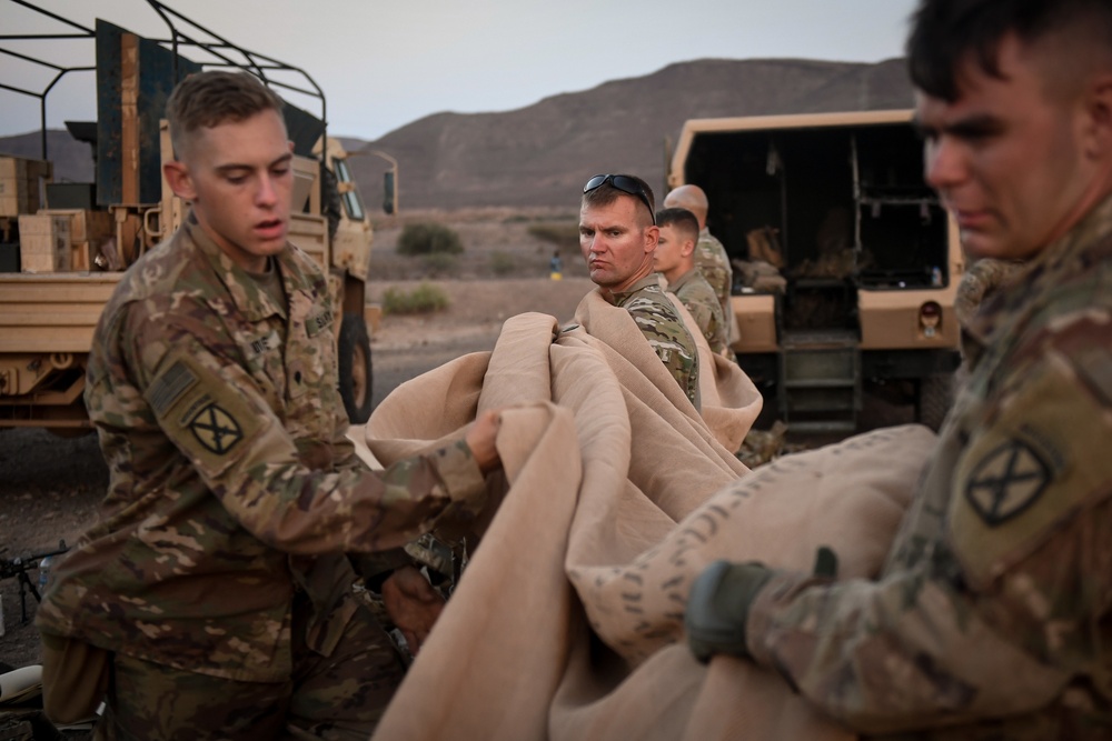 EARF team weapons squads practice bounding movements