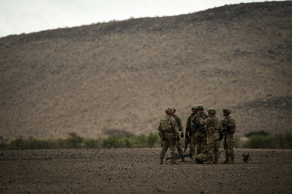 EARF team weapons squads practice bounding movements