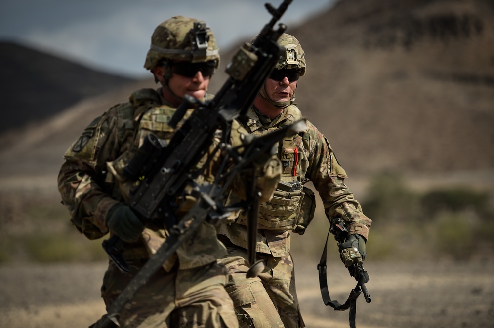 EARF team weapons squads practice bounding movements