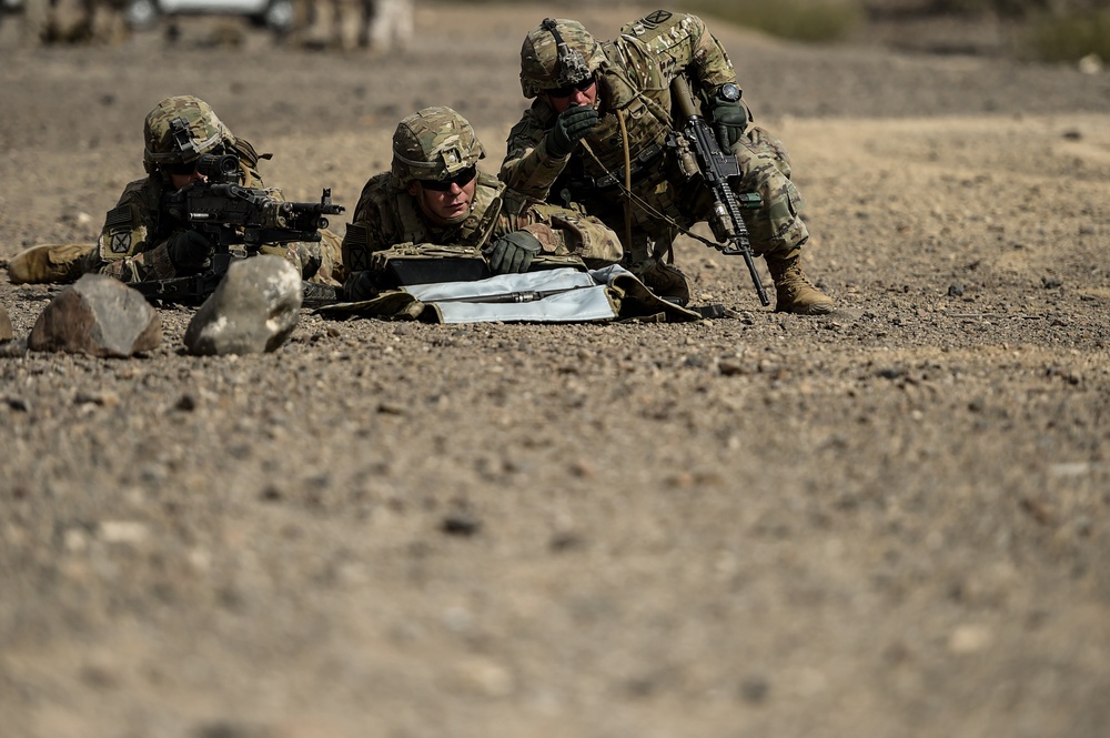 EARF team weapons squads practice bounding movements