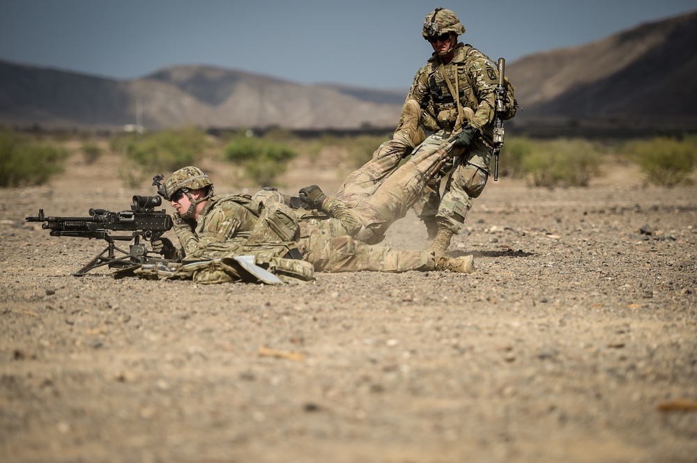 EARF team weapons squads practice bounding movements