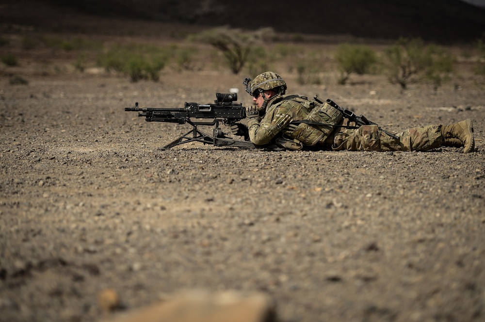 EARF team weapons squads practice bounding movements