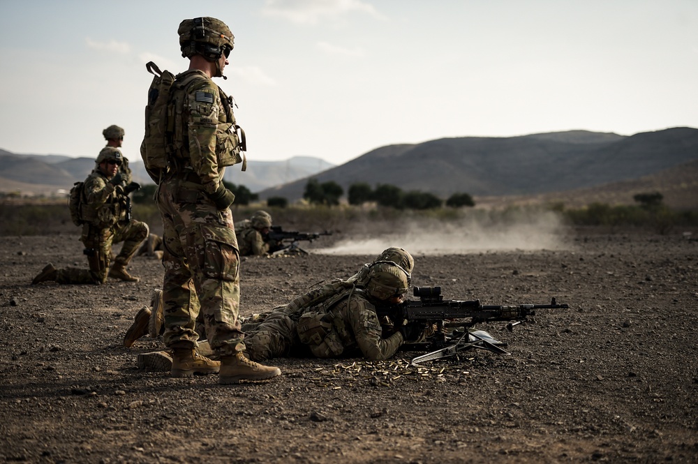 EARF team weapons squads practice bounding movements