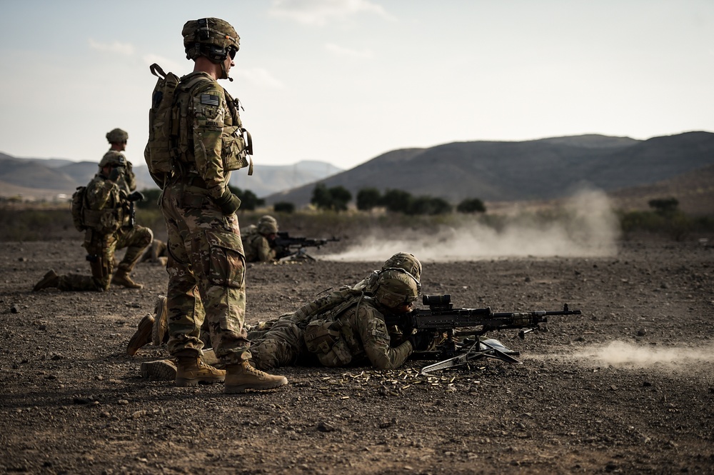 EARF team weapons squads practice bounding movements