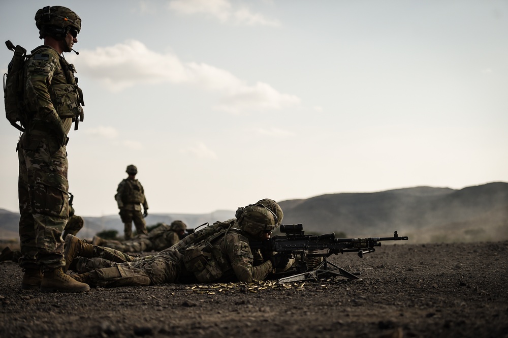 EARF team weapons squads practice bounding movements