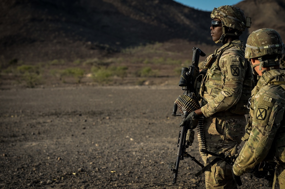 EARF team weapons squads practice bounding movements