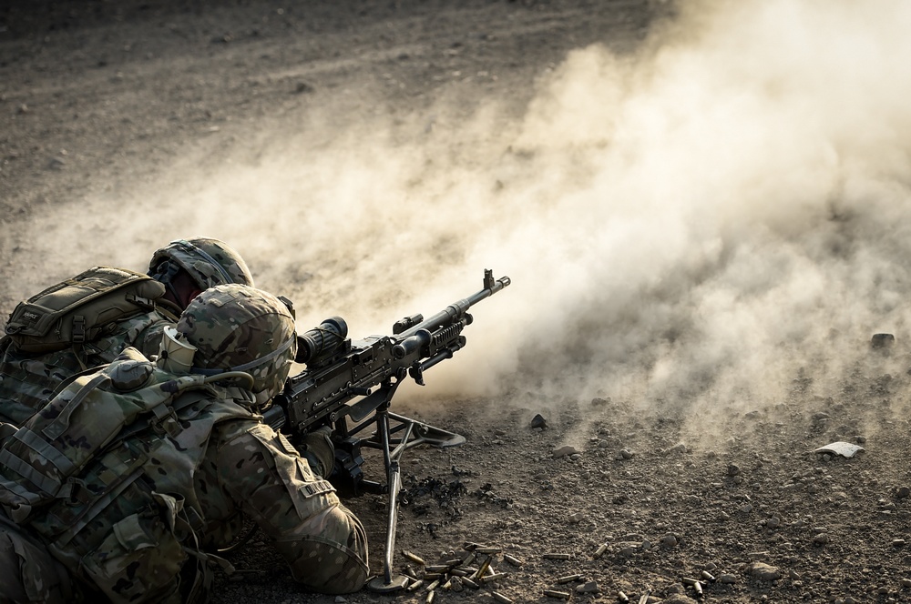 EARF team weapons squads practice bounding movements