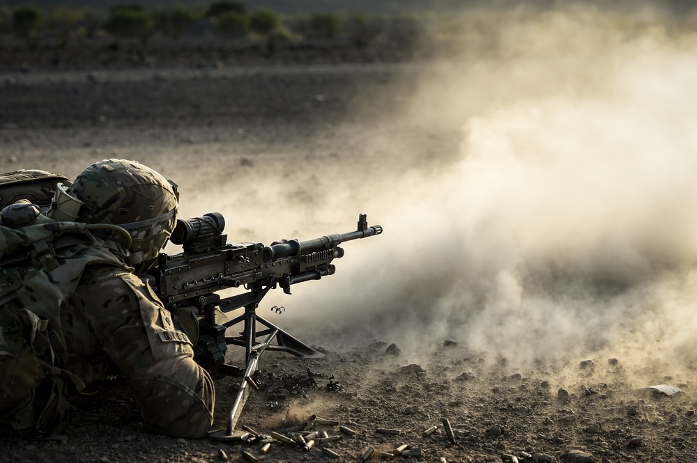 EARF team weapons squads practice bounding movements