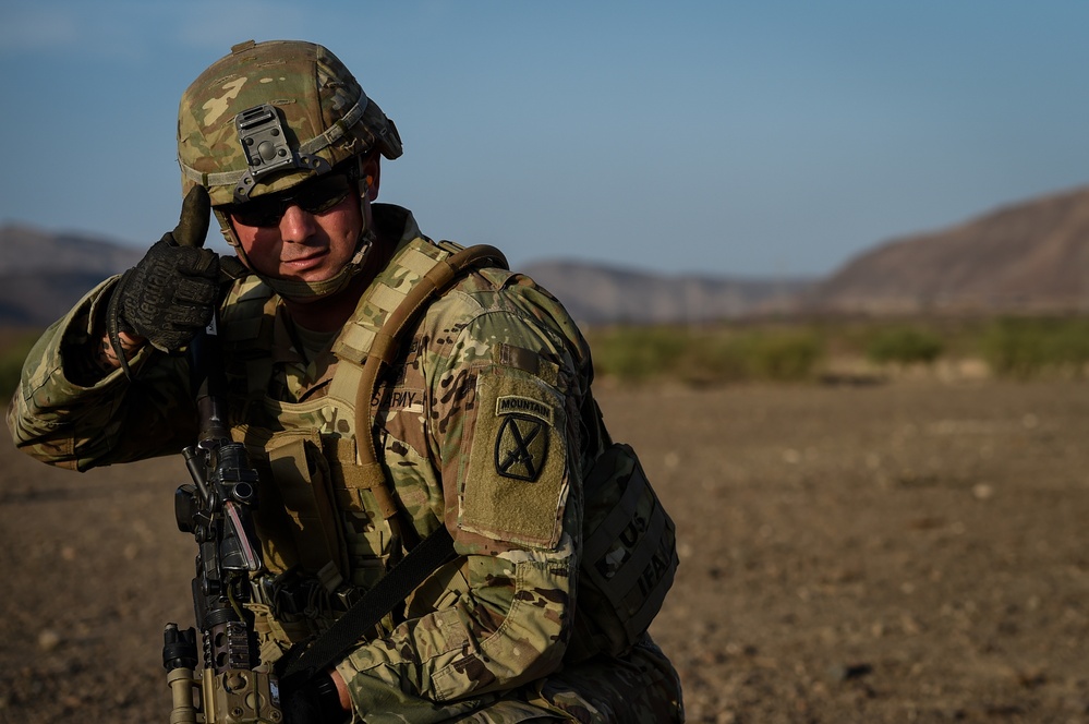 EARF team weapons squads practice bounding movements