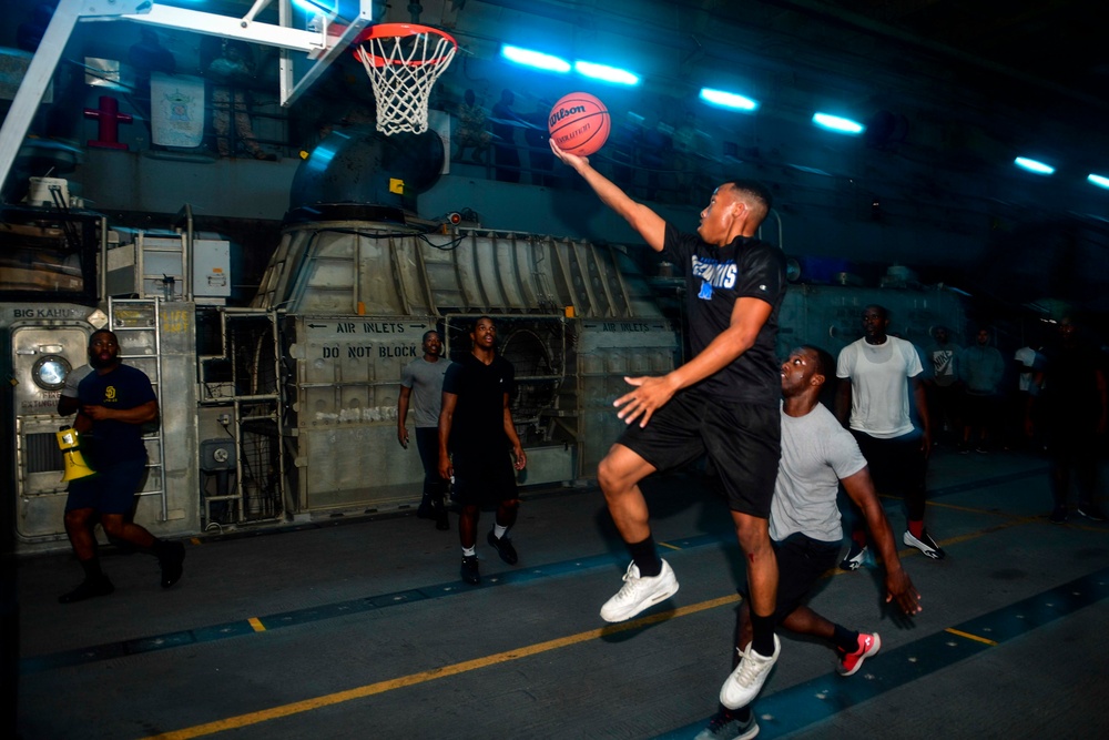 USS San Diego (LPD 22) Sailors Against Destructive Decisions Basketball Tournament