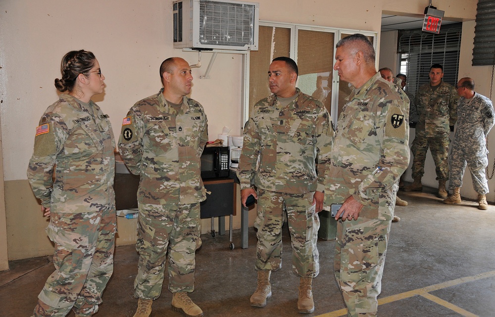 TAG visits units engaged in relief efforts operations