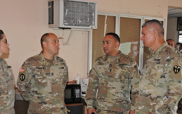 TAG visits units engaged in relief efforts operations