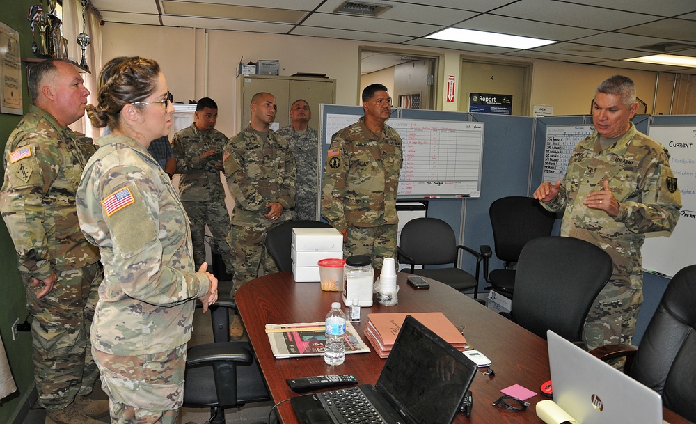 TAG visits units engaged in relief efforts operations