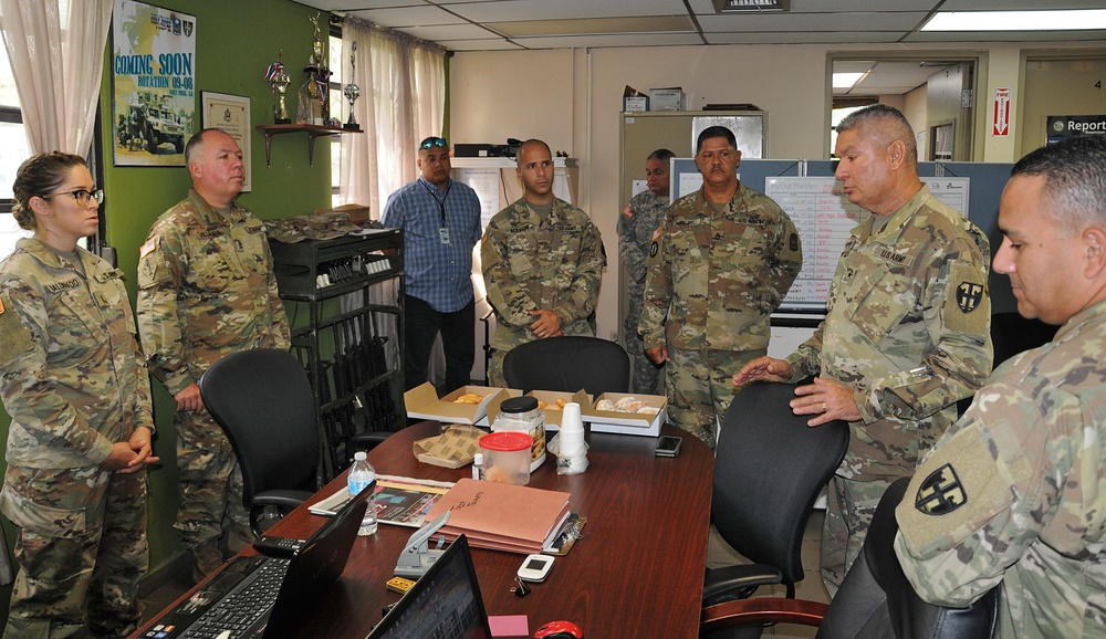 TAG visits units engaged in relief efforts operations