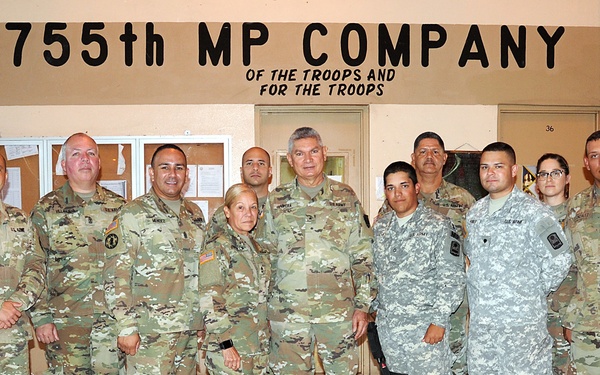 TAG visits units engaged in relief efforts operations