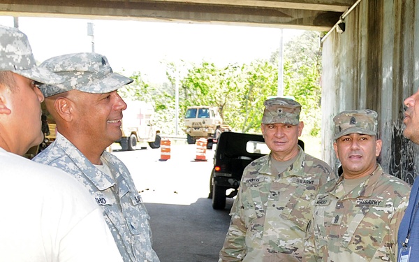 TAG visits units engaged in relief efforts operations