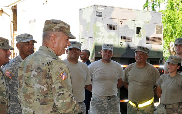 TAG visits units engaged in relief efforts operations