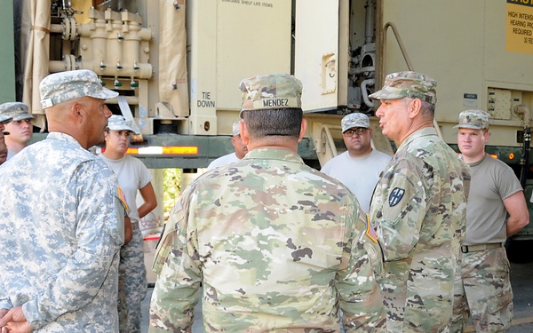 TAG visits units engaged in relief efforts operations