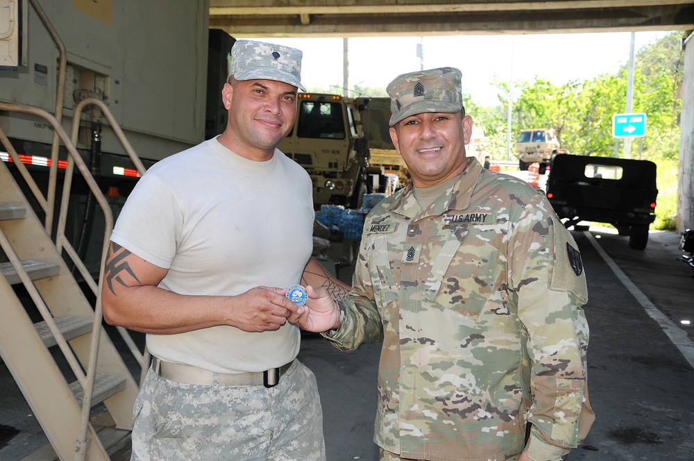 TAG visits units engaged in relief efforts operations