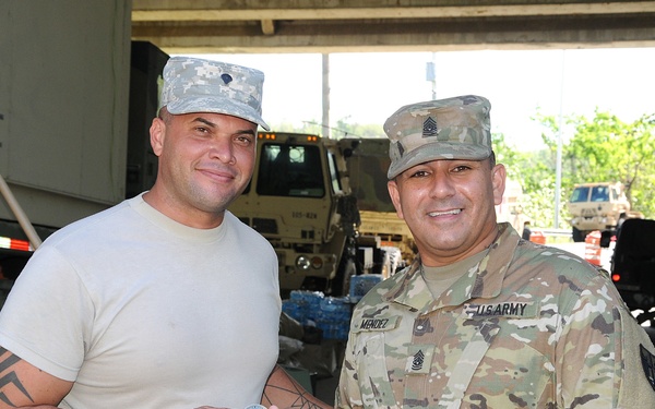 TAG visits units engaged in relief efforts operations
