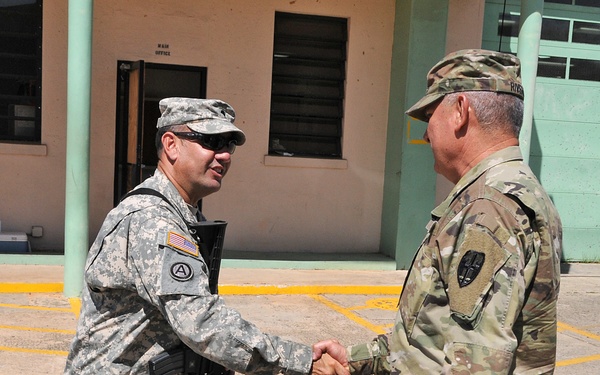 TAG visits units engaged in relief efforts operations