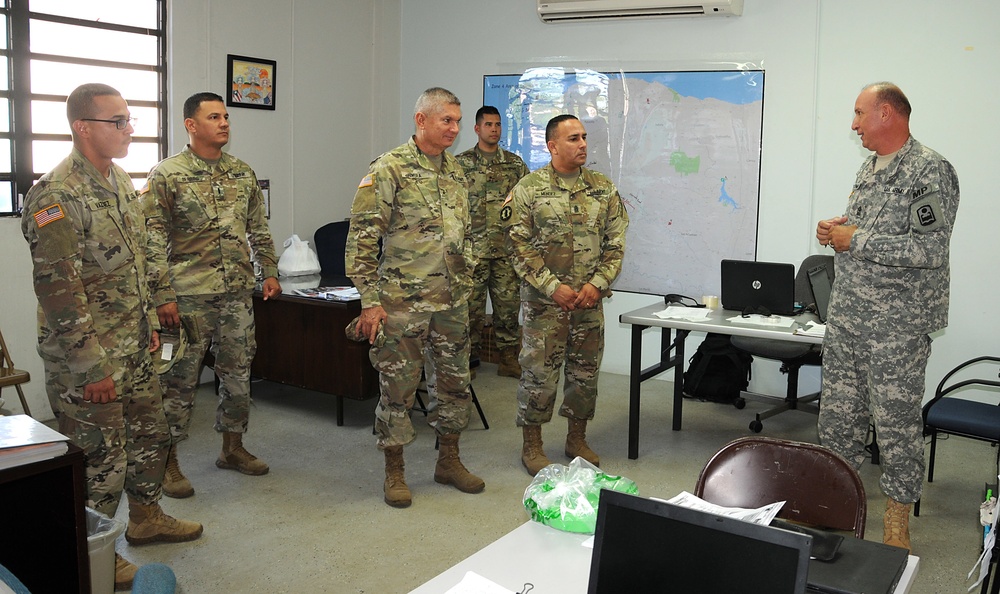 TAG visits units engaged in relief efforts operations