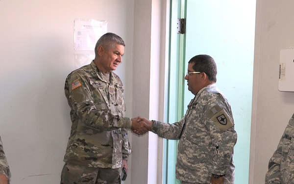 TAG visits units engaged in relief efforts operations