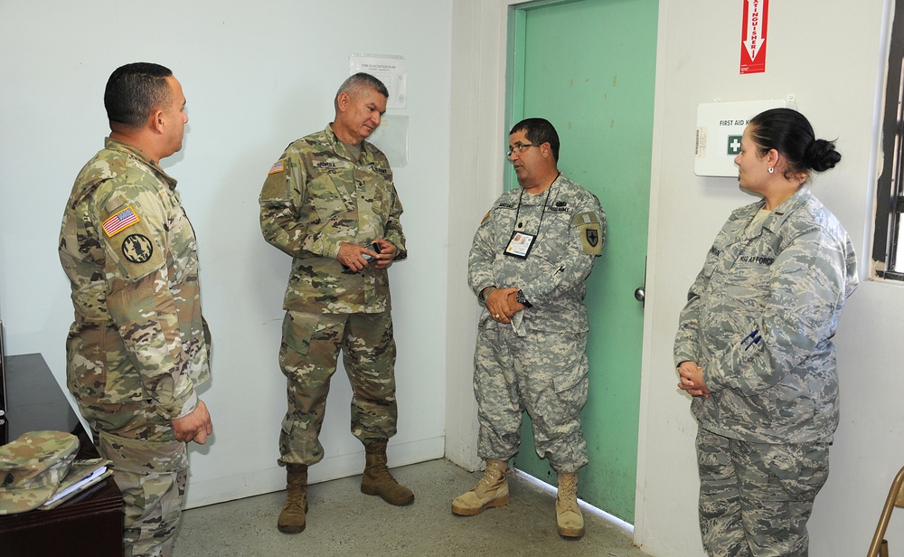 TAG visits units engaged in relief efforts operations