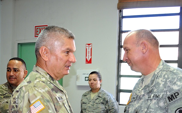 TAG visits units engaged in relief efforts operations