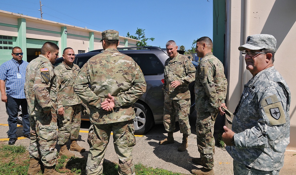 TAG visits units engaged in relief efforts operations