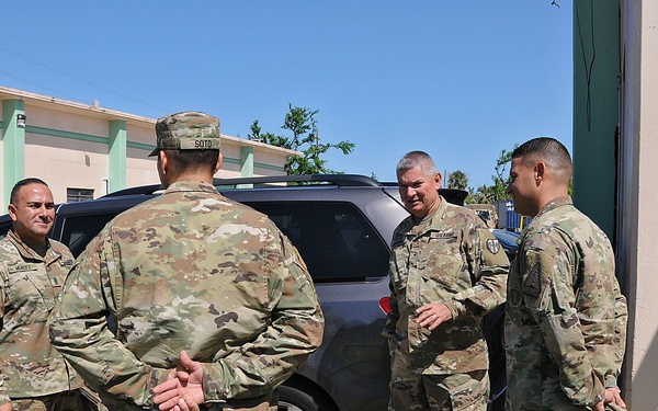 TAG visits units engaged in relief efforts operations