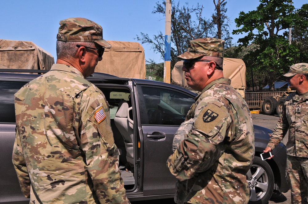 TAG visits units engaged in relief efforts operations