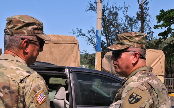 TAG visits units engaged in relief efforts operations