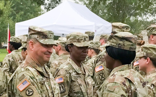 94th Training Division Welcomes 4th Brigade Health Services with Patching Ceremony