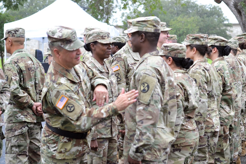 94th Training Division Welcomes 4th Brigade Health Services with Patching Ceremony
