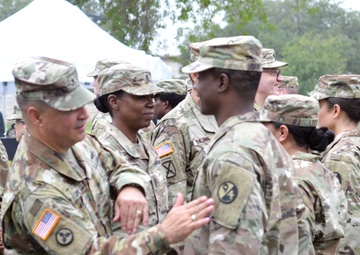 94th Training Division Welcomes 4th Brigade Health Services with Patching Ceremony